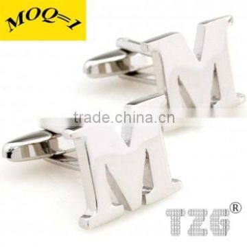 Stainless Steel M Cuff Link Letter Cufflink