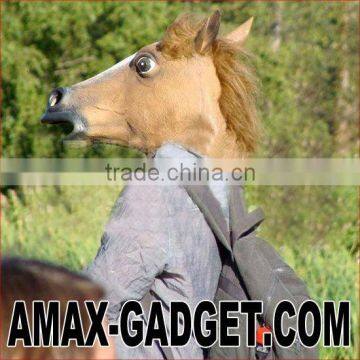 IF-010 Horse head mask Latex animal head mask (horse, dog, etc)