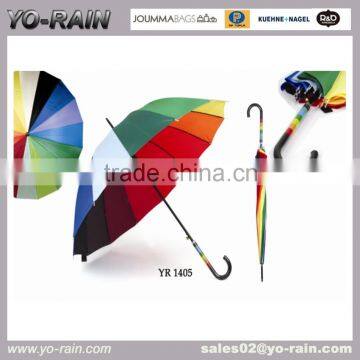 14colors promotional rainbow mini golf straight couple umbrella