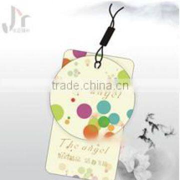 Swing tag with nylon cord design for garment