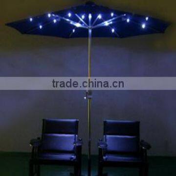 2015 Most Fashion Solar Patio Umbrella With 24 Led Lights With Remote Control Handle and USB Charger
