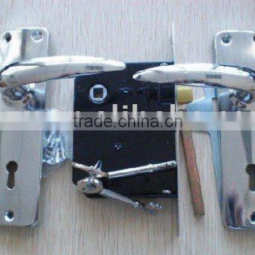 China factory, simple style mortise door handle lever lock set ZX-CP-910