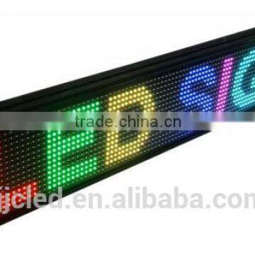 P10 outdoor monochrome red text info led display sign