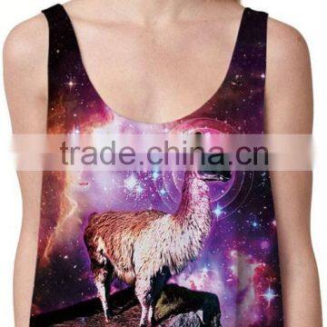 New Style Womens Wholesale Colorful Print Tank Tops