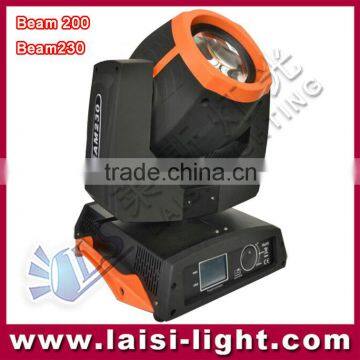 Orange moving beam 200W moving head light with touch screen 5R