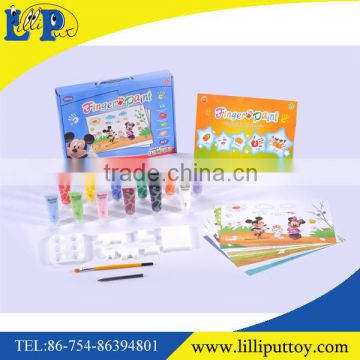 Educational 12 Color children's finger painting set toy