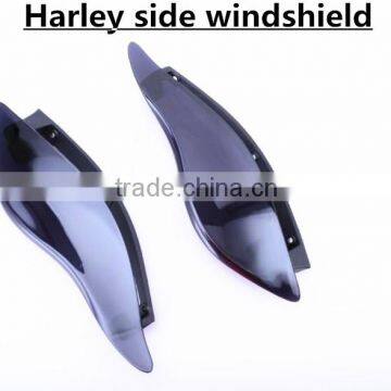 New Style ABS High quality Air Deflectors Harley side windshield For Harley Touring Street Glide Motorcycle Accessories