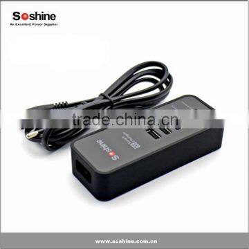 Soshine New 6A 5 Port USB Portable Travel Charger Rapid Charger for IPhone IPad Android Devices 5 Port Usb Charger photo-2