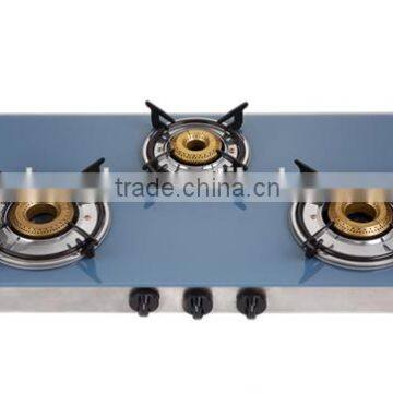 3 Burner Glass Top Gas Stove 8733 photo-1