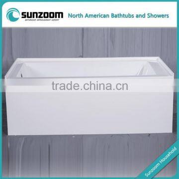 SUNZOOM three alcove batht,3-wall alcove bath tub,3-alcove acrylic bathtub