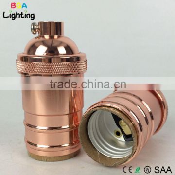 CE E27 Brass vintage cage pendant light Socket For DIY Ceiling Light