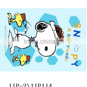 super soft snoopy print coral fleece fabric