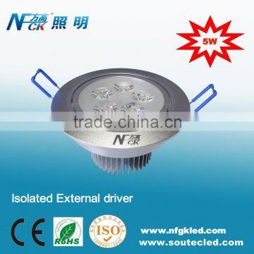 LED Ceiling Light 5W High Power LED Embedded mounted led light
