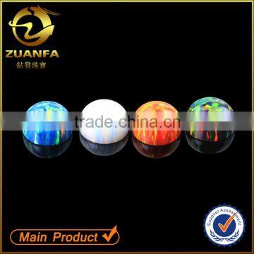 high quality jewelry decoration round cabochon lab created opal beads