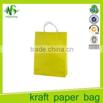 Factory price custom print colorful craft shopping bag with handles