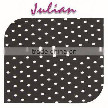 white dot on black polyester milk fiber Spandex print swimwear fabric