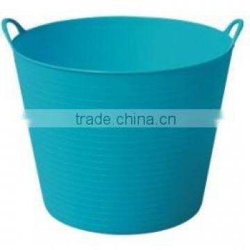 flexible plastic bucket/storage bucket