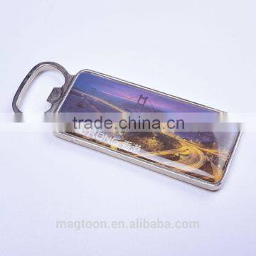 Cheap custom logo wholesale bulk blank credit card shape magnetic bottle opener