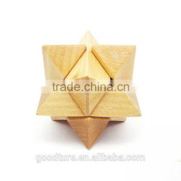 2015 Hot Sale Wooden IQ Intelligent Puzzle Magic Puzzle Kongming Lock Brain Teaser Model Number GAD1078 photo-6