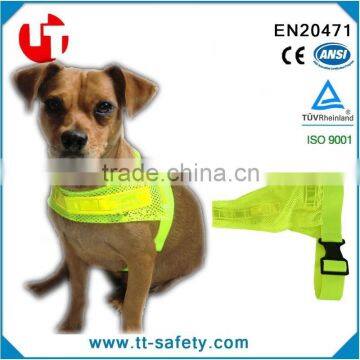 mesh fabric hi vis pet dog safety vest fluorescence pet clothes