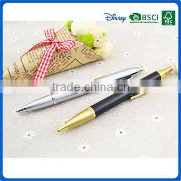 2016 Wholesale slap-up press metal ballpoint pen with customized design for school kids