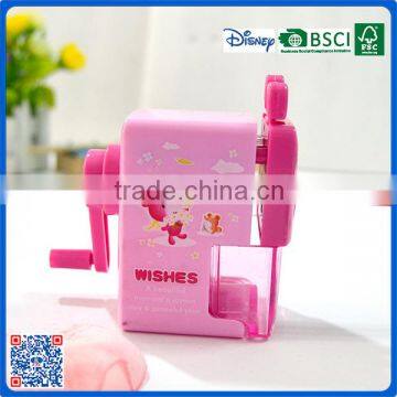 2016 Hot sell new style school plastic sharpener for students with high quality