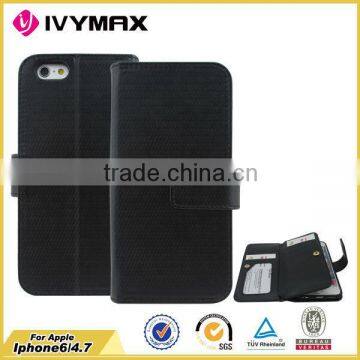 Wholesale telephone wallet case cover for apple iphone 6 made in China