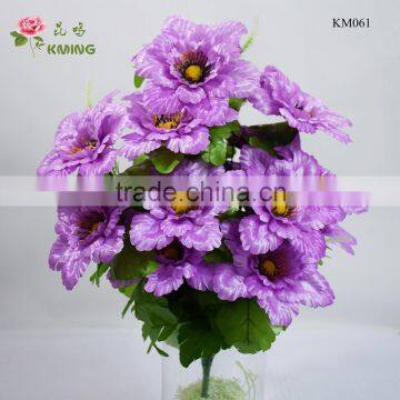 18 heads artificial flower wreath for funeral memorial flower