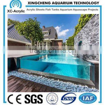 Acrylic panels for swimming pool