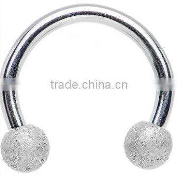 Sandblasted Horseshoe Barbell