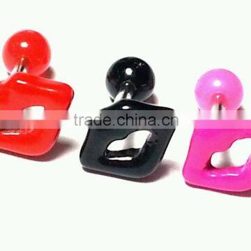 Lips Cartilage Helix Tragus Jewelry Bar Barbell Earring Stud