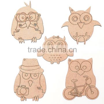 Set of bases for painting and decorating "Owl family", 5pct., ROSA Talent