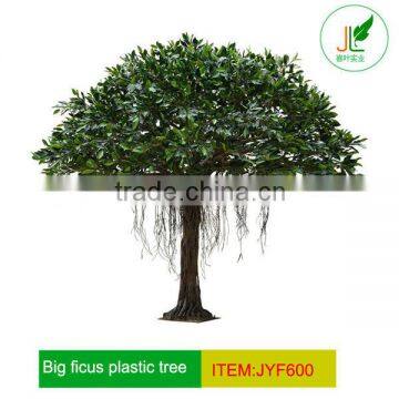 Outdoor Large Artificial ficus tree with plastic leaves