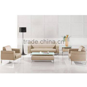 Low factory price modular station leather sofa guangzhou