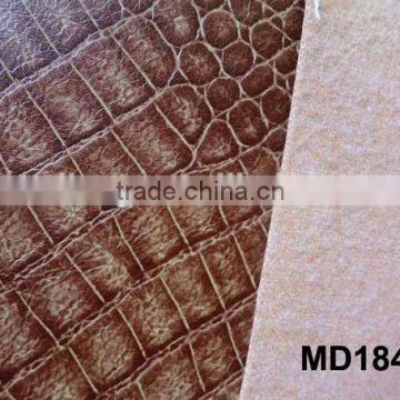 Woven Semi PU leather paint pvc leather crocodile leather MD16164