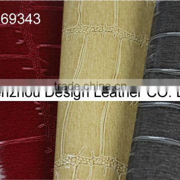 2015 Engraving pattern PVC artificial & synthetic for various sofa/car seat/motorcycle/upholstery