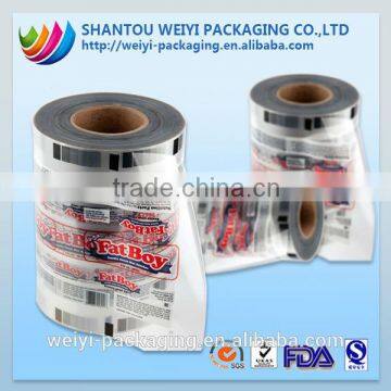 plastic packing food film laminated ice pop packaging bags on roll                        
                                                Quality Choice