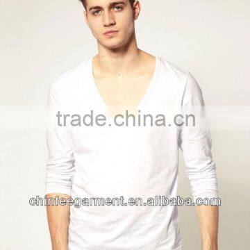 Summer Classical Mens V Neck T Shirt