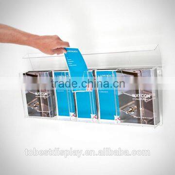 wall mount clear 5 pockets acrylic brochure holder,acrylic leaflet holder,acrylic brochure display stand