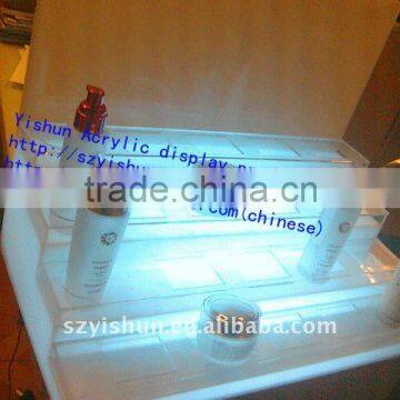 With LED acrylic cosmetics display