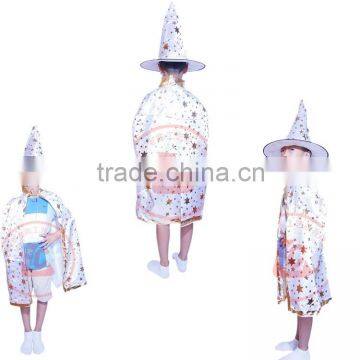 2015 cheap satin capes custom printed capes halloween witch cloak for kids