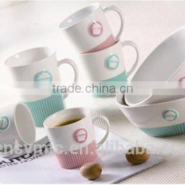 New Design Embossed Wholesale Porcelain Promotional Mug photo-4
