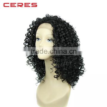 High Quality Kinky Twist Thin Skin Hand Made Braided Lace Synthetic Wig                        
                                                Quality Choice