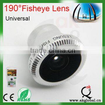 Aluminum magnetic 190 Degree Super fisheye lens for mobile phone
