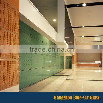 4mm 6mm 8mm 10mm clear interior tempered glass wall panels