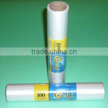 HDPE t-shirt roll bag with small logo printing