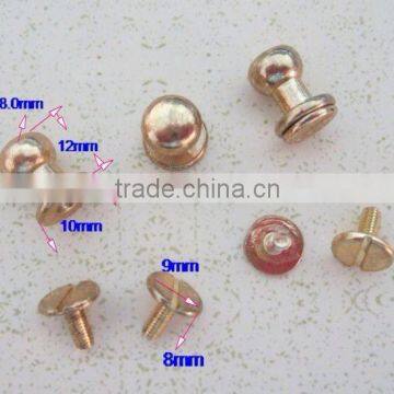 high quality metal studs for bags leather button studs,pacifier nail,brass nail