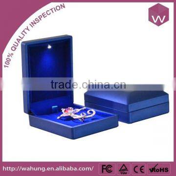 Wholesale LED Jewellery Pendant Box & Plastic Gift Box With Led Light For Pendant (WH-3217-PD-blue)