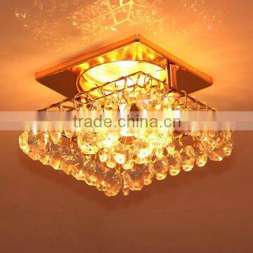 square MR16 crystal downlight for indoor ceiling decoration