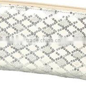 New design woman wallet with sequins,beautiful generous wallet for shopping girls